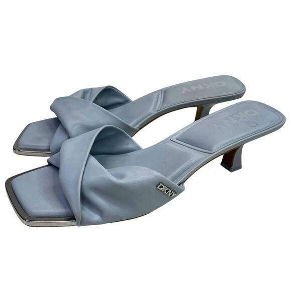 DKNY Jolaine Twist Slide sandals celeste blue - 9.5 - Picture 2 of 12